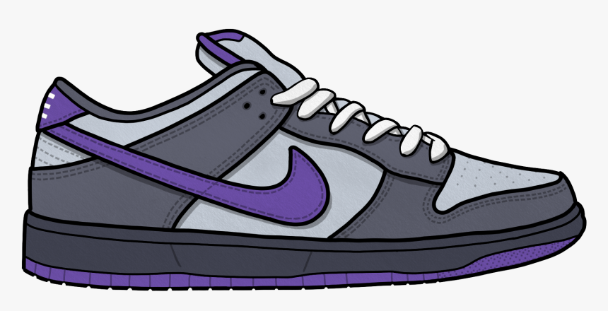 Nike Sb Purple Pigeons For Sale - Nike Shoe Clipart Png, Transparent Png