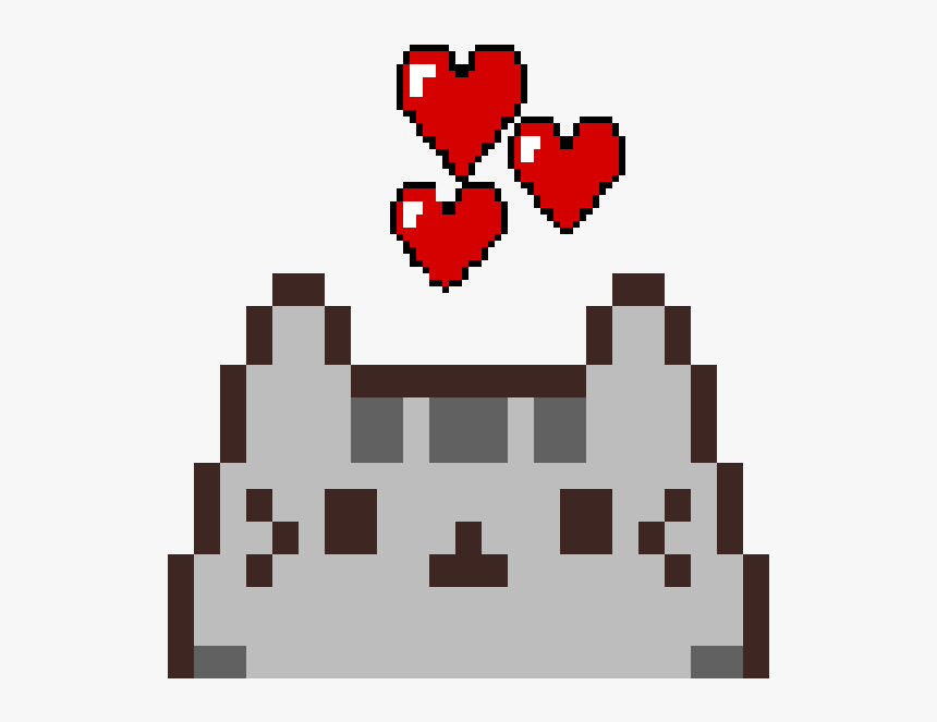 Transparent Pusheen Birthday Png - Kawaii Easy Pixel Art, Png Download
