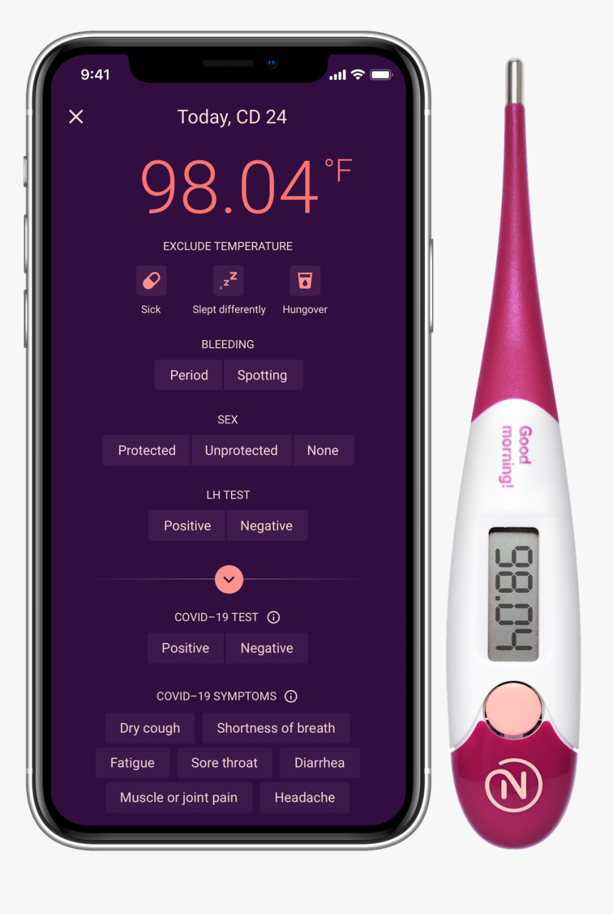 Cov#19 Tracker Mockups Nc Cov#19 Trackers W Thermometer - Mobile Phone, HD Png Download
