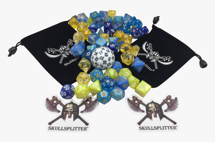 Lightning Themed Polyhedral Rpg Dice For Storm Sorcerers, - Rose, HD Png Download