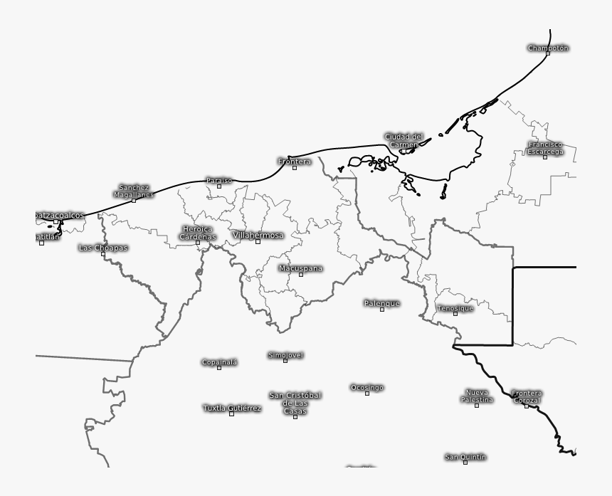 Mapa De Tabasco, HD Png Download