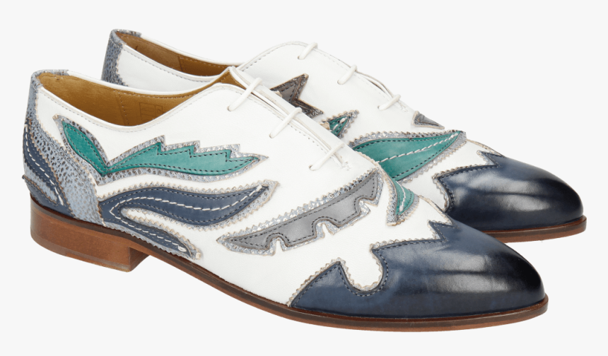Oxford Shoes Jessy 43 Rio White Marine Onda Glicine - Melvin & Hamilton, HD Png Download