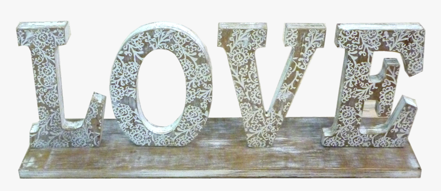 Rustic Wooden Love Sign - Wood, HD Png Download