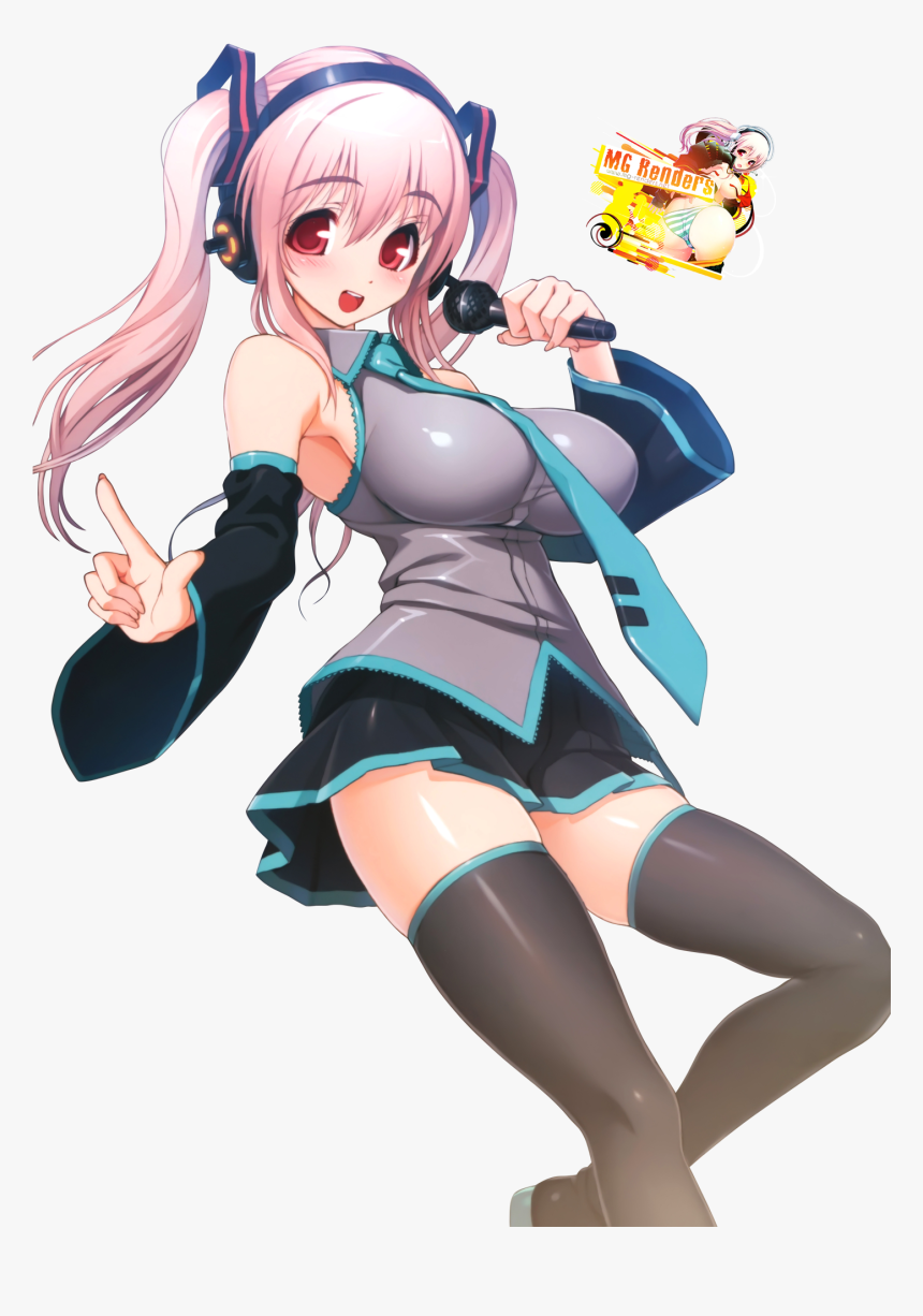 Super Sonico Ecchi Render Hentai, HD Png Download