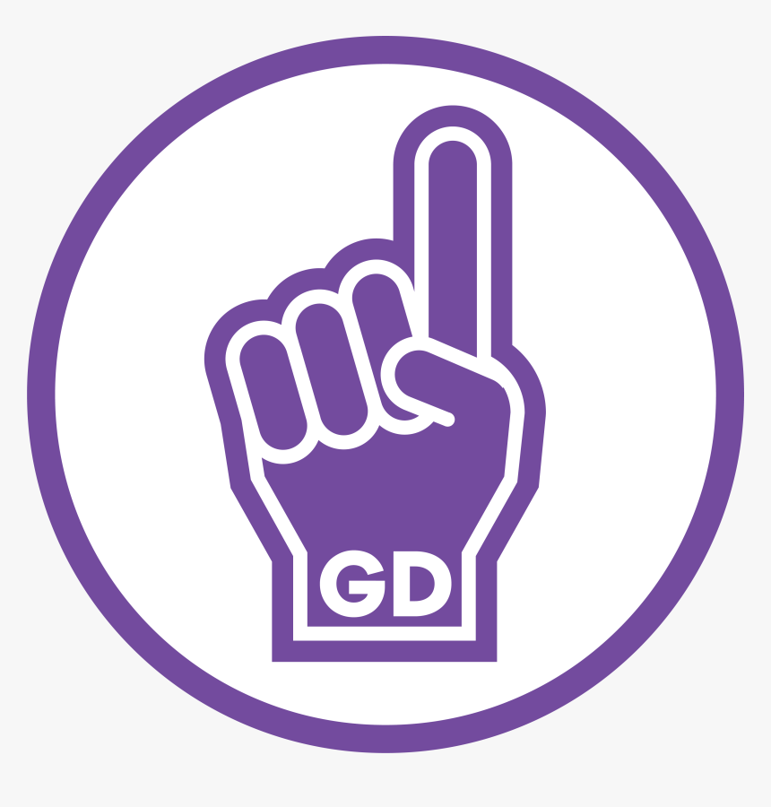 Transparent Circle Hand Game Png - Transparent Foam Finger Clipart, Png Download