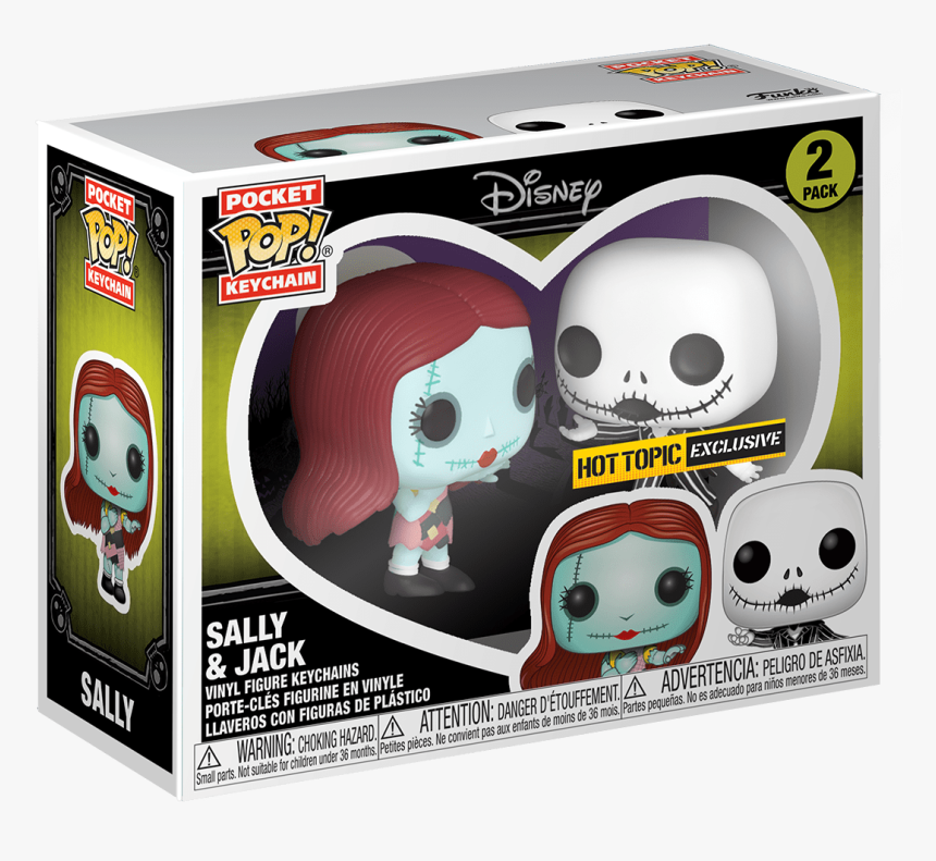 Jack And Sally Keychain Pop, HD Png Download