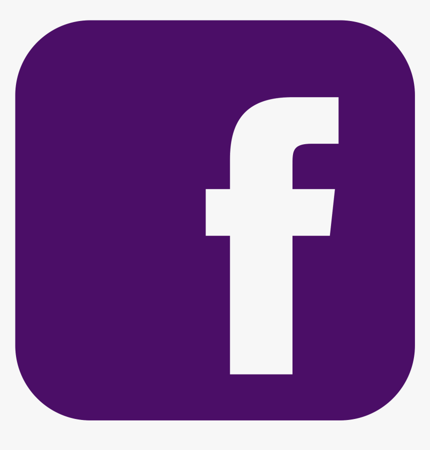 Facebook Purple Icon Transparent , Png Download - Facebook Logo In Purple, Png Download