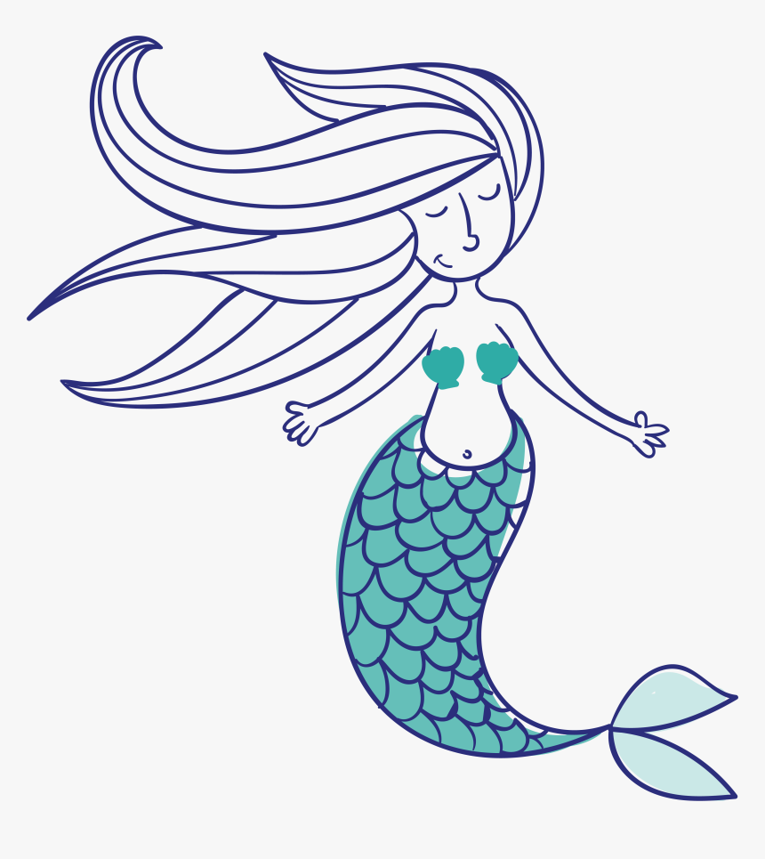Euclidean Vector Mermaid Mythology Icon - Mythology Mermaid Clipart, HD Png Download