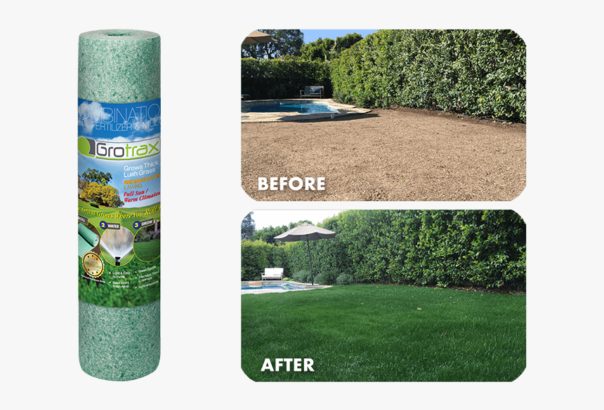 Rolled Lawn Before And After, HD Png Download