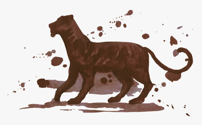 Hand Painted Ink Tiger Decorative Pattern Image - Ancient Dog Breeds, HD Png Download
