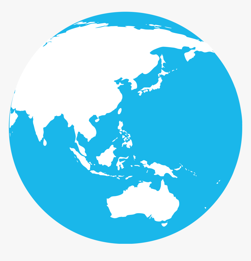 Vector Royalty Free Stock United States Asia Europe - Asia Globe Vector Png, Transparent Png