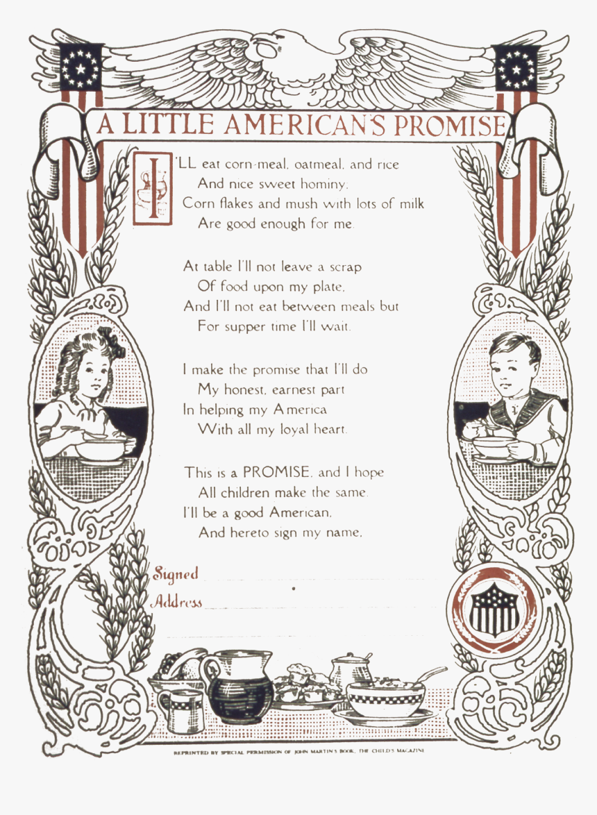 Little American S Promise Clean - Cartoon, HD Png Download