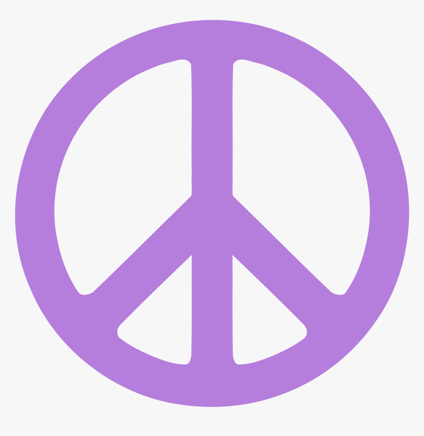 Lavender Download Png - Transparent Blue Peace Sign, Png Download