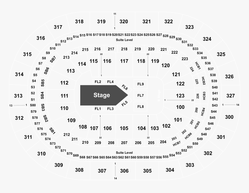 Bcplace Seating Map Rolling Stones, HD Png Download