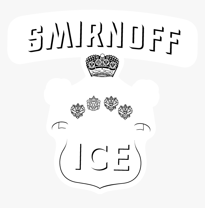 Smirnoff Ice Logo Black And White - Illustration, HD Png Download