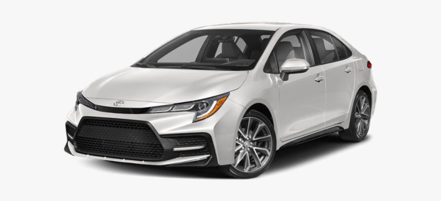 Angled View Of The Toyota Corolla Se - Toyota Corolla 2020 White, HD Png Download