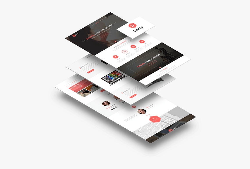 Landing Page Design Png, Transparent Png