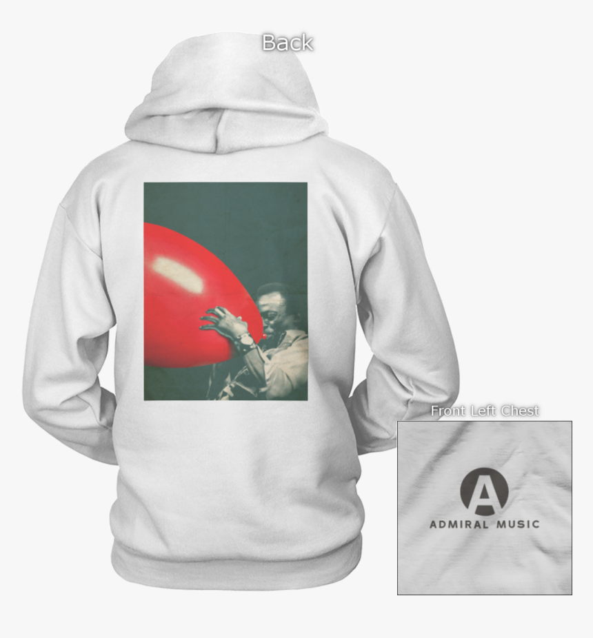 Miles Davis Balloon Back Design Apparel - Hoodie, HD Png Download