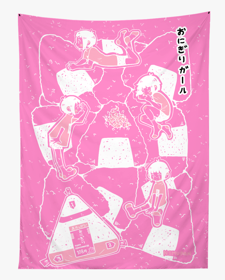 Onigiri Tapestry 
 
 Data Image Id 14376870215728 
 - Hoodie, HD Png Download
