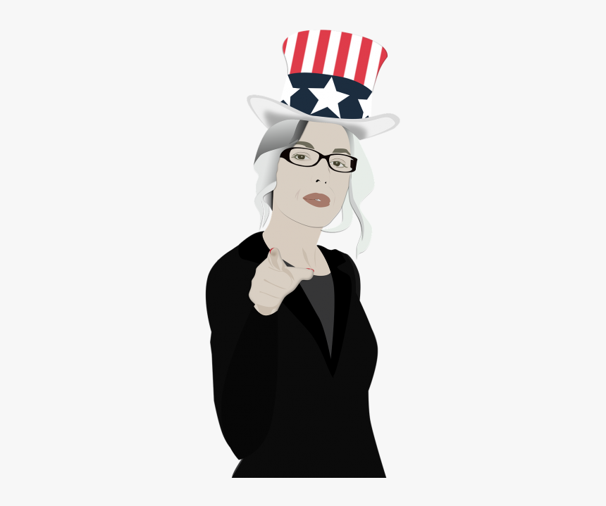 Recruitment Business Woman Uncle Sam Hat - Portable Network Graphics, HD Png Download