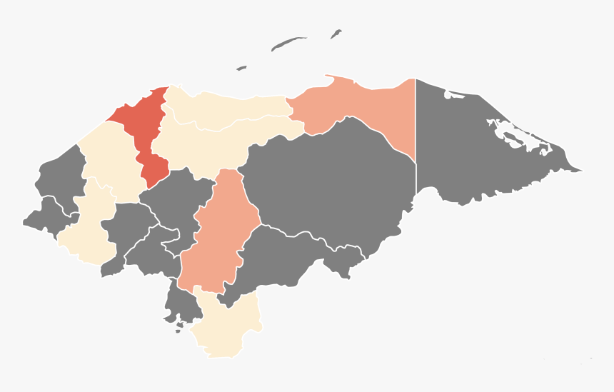Map For Cov - Honduras Map Vector, HD Png Download
