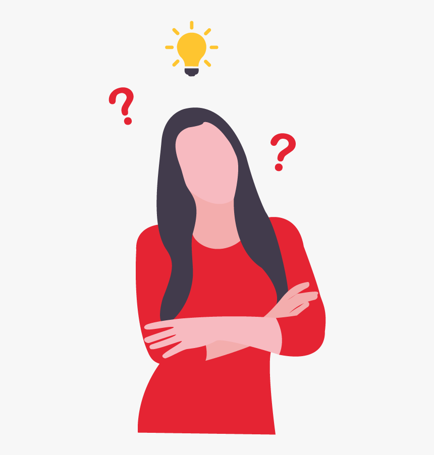 Creative Woman Idea Illustration Designed By Artenpik - Illustration, HD Png Download