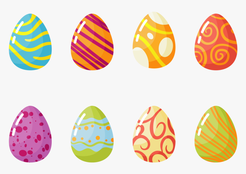 Easter Eggs Icons Vector - Oeuf De Paques Vectoriel, HD Png Download