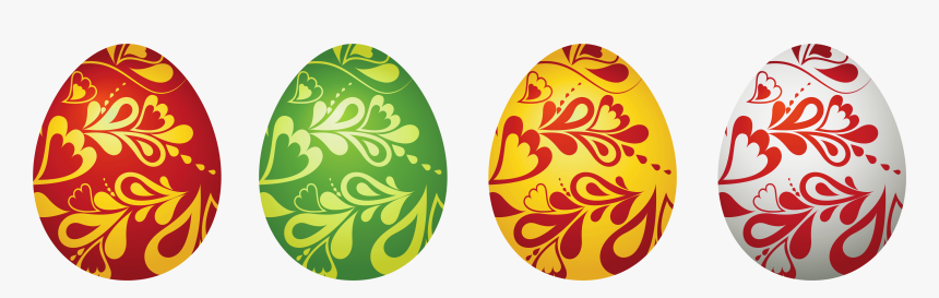 Easter Decorative Eggs Set Png Clipart Picture - Decorated Egg Png, Transparent Png