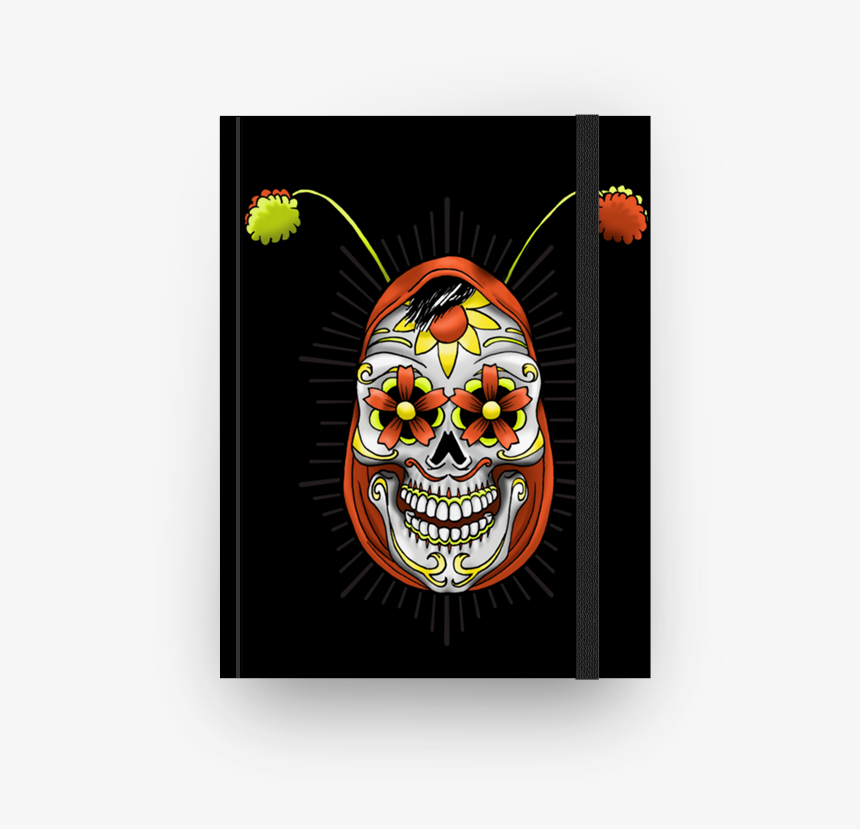Caderno Caveira Mexicana - Skull, HD Png Download