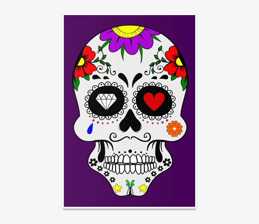 Poster Caveira Mexicana De Fábio Félixna - Skull, HD Png Download
