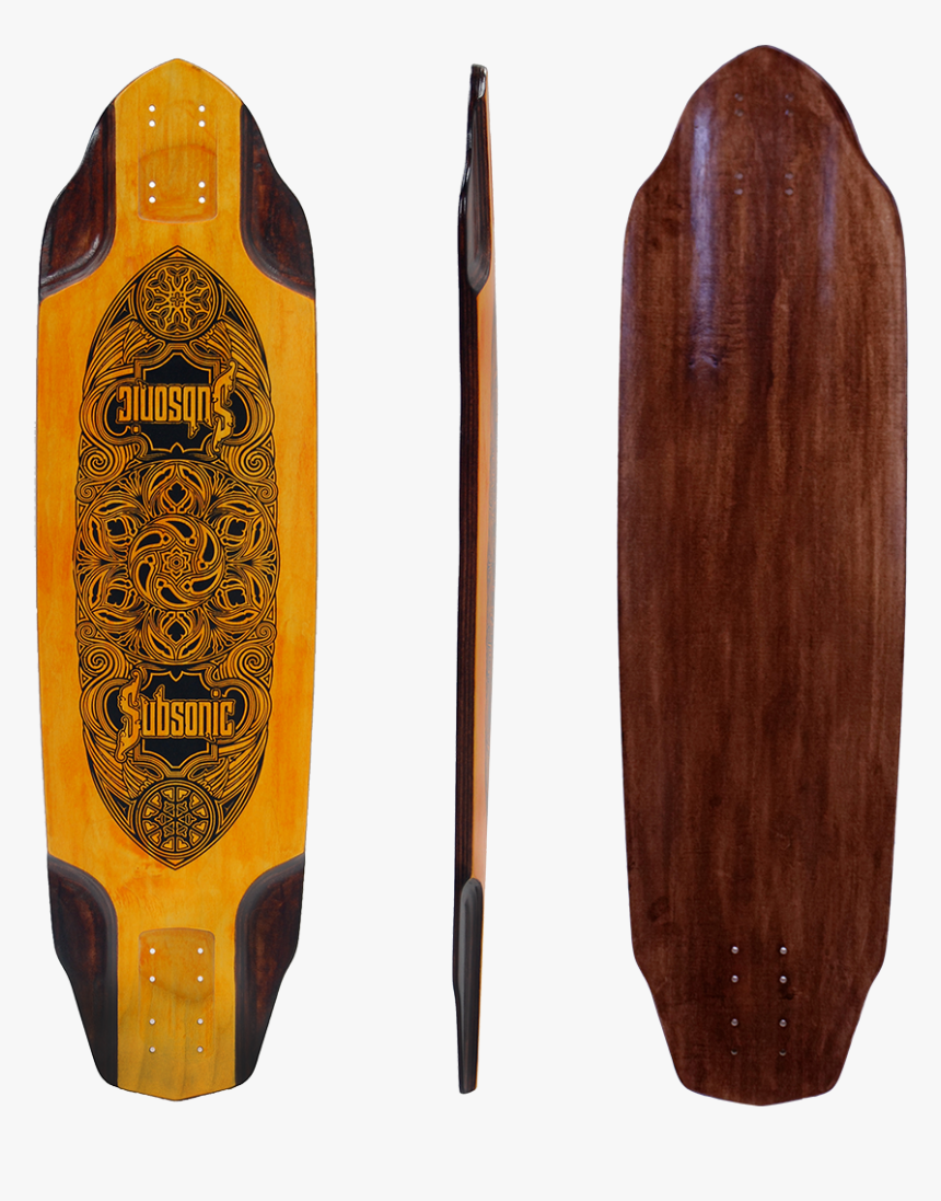 Vega 36 Longboard Deck Or Complete Subsonic Skateboards - Subsonic Vega 36 Longboard Deck, HD Png Download