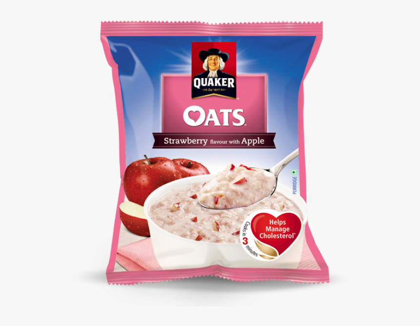 Quaker Oats Strawberry W / Apple - Quaker Oats Strawberry Flavour With Apple, HD Png Download