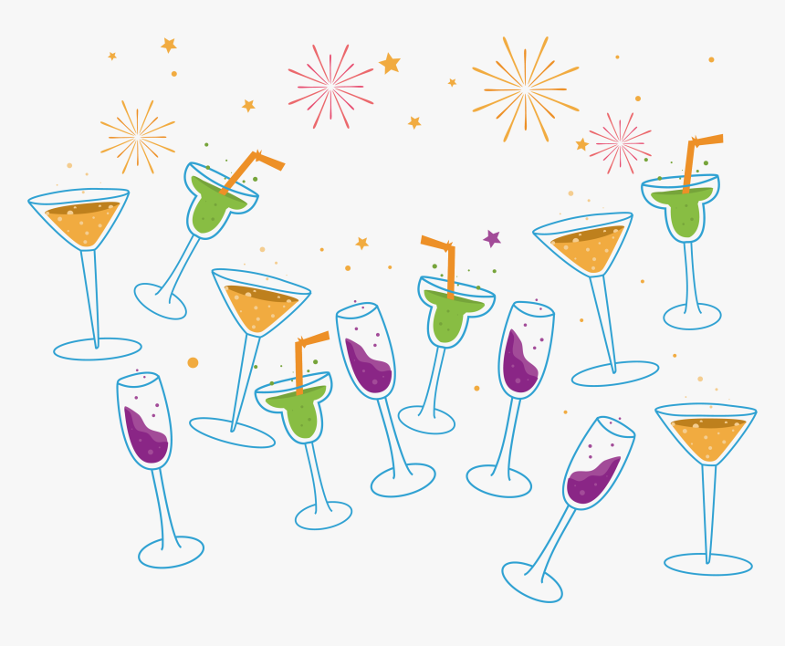 Wine Clip Cheese Party - Martini Glass, HD Png Download