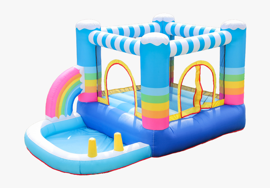 Venta Al Por Mayor Estructura Simple Arco Iris Moonwalk - Trampolines Inflables, HD Png Download