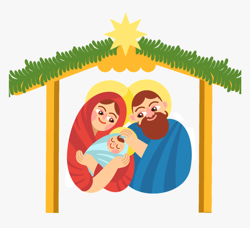 Christmas Nativity Clipart - Illustration, HD Png Download