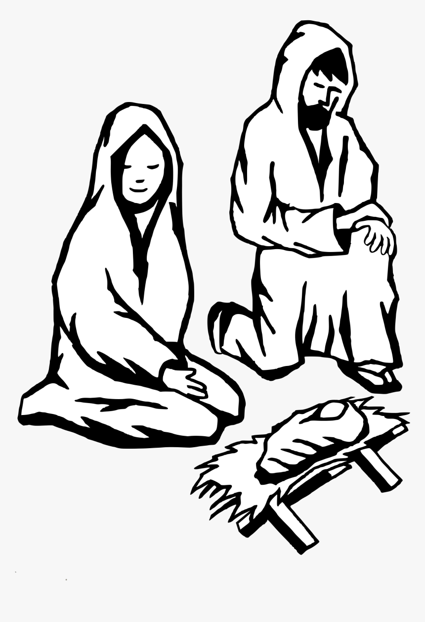 Nativity Clipart Simple, Nativity Simple Transparent - Stille Nacht Heilige Nacht Liedtext, HD Png Download