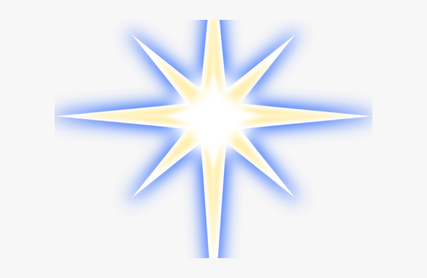 Glow Clipart Star Nativity - Star Of Bethlehem Png, Transparent Png