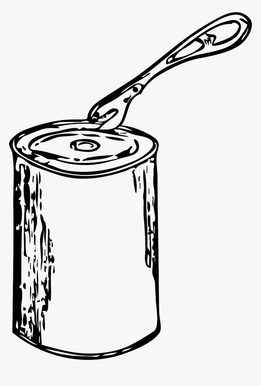 Vector Graphics,free Pictures, Free Photos, Free Images, - Clip Art Black And White Can, HD Png Download