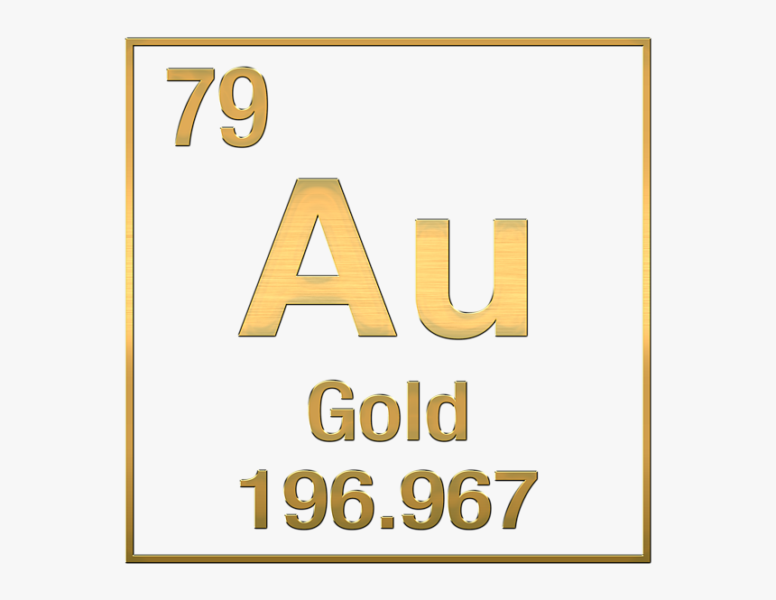 Gold Symbol And Atomic Number, HD Png Download