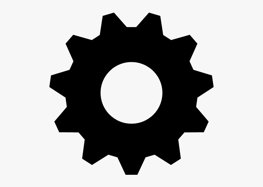 Black Gears Png - Gear Clipart Png, Transparent Png
