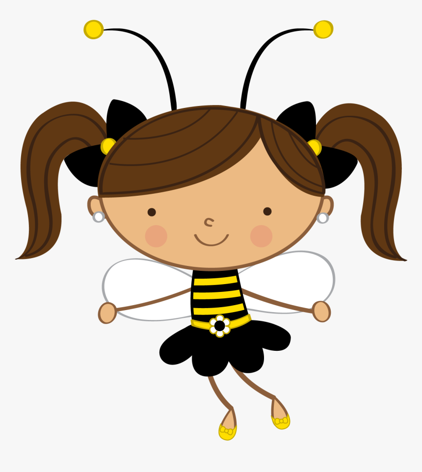 Transparent Abelha Png - Menina Abelha Desenho Png, Png Download