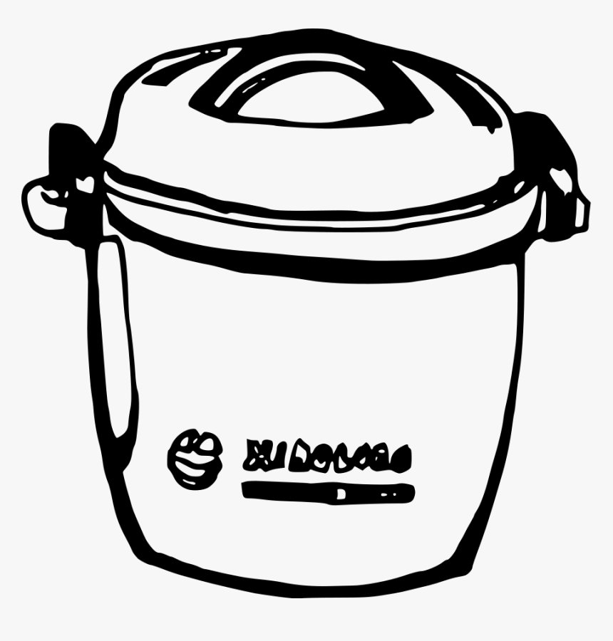 Rice Cooker Svg Clip Arts - Coocker Clipart Black And White, HD Png Download