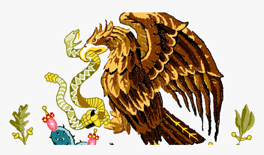 Cosas En Png - Eagle Eating Snake Mexico, Transparent Png