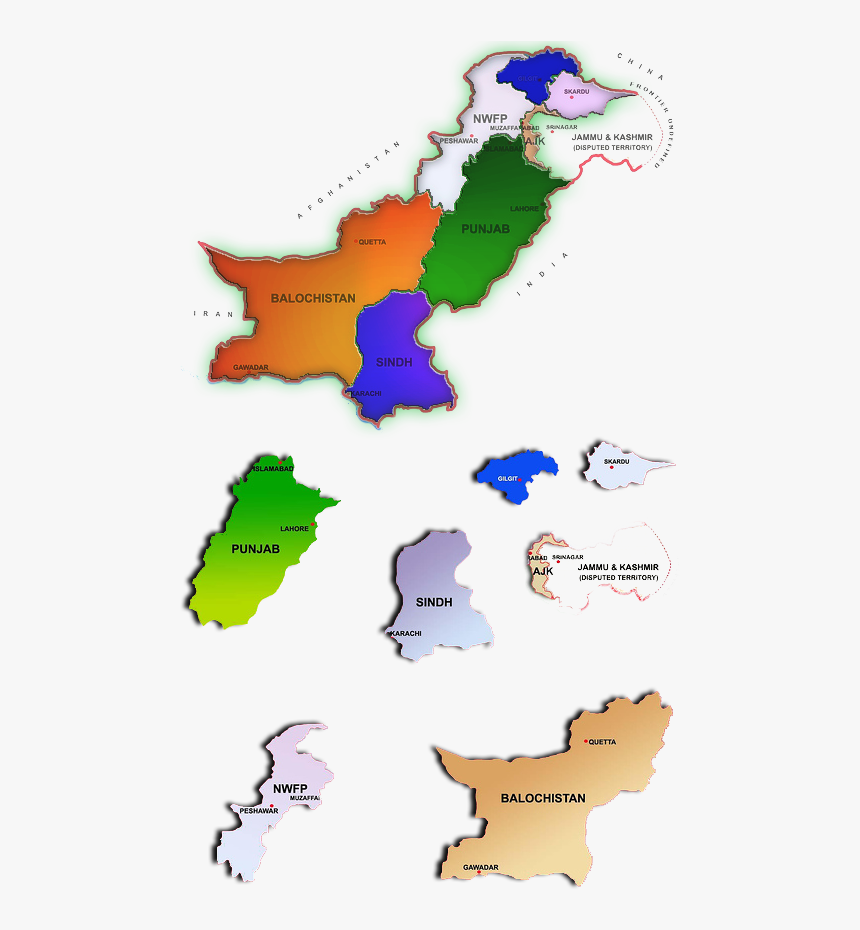 Map Of Pakistan , Png Download - Map Of Pakistan, Transparent Png