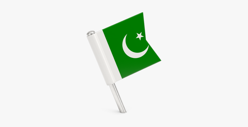 Square Flag Pin - Pakistan Flag Pin Png, Transparent Png