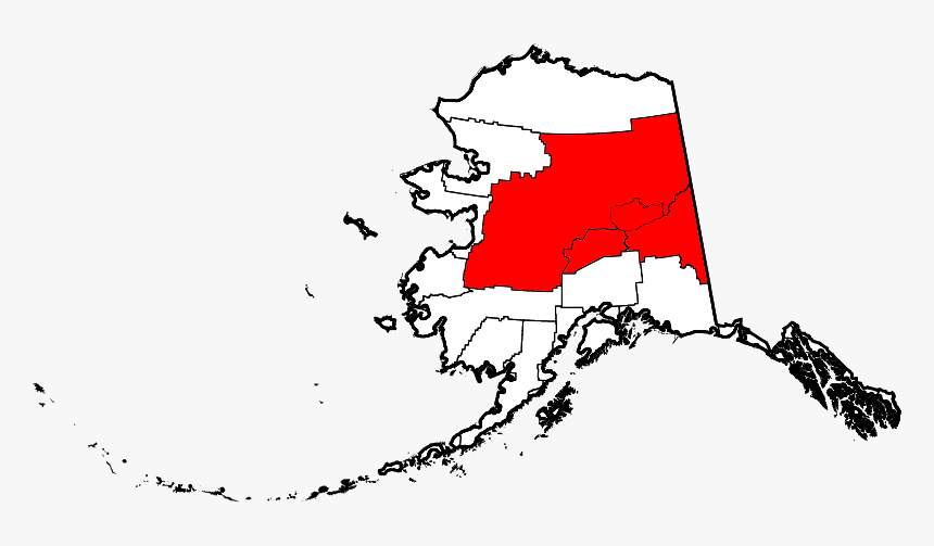 Interior Alaska Stub - Map Of Alaska Devils Thumb, HD Png Download