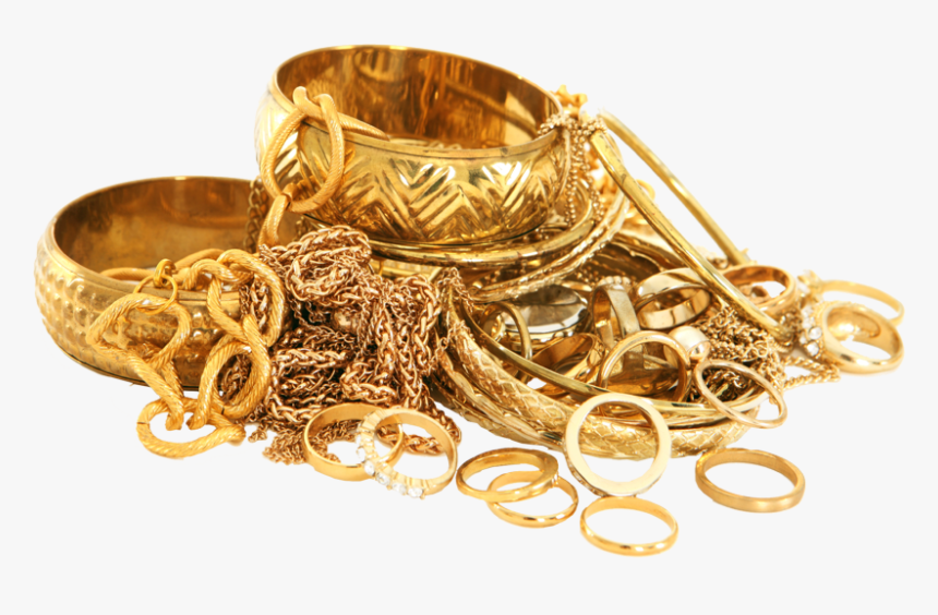 Compro Ouro - Gold Jewellery In Pot, HD Png Download