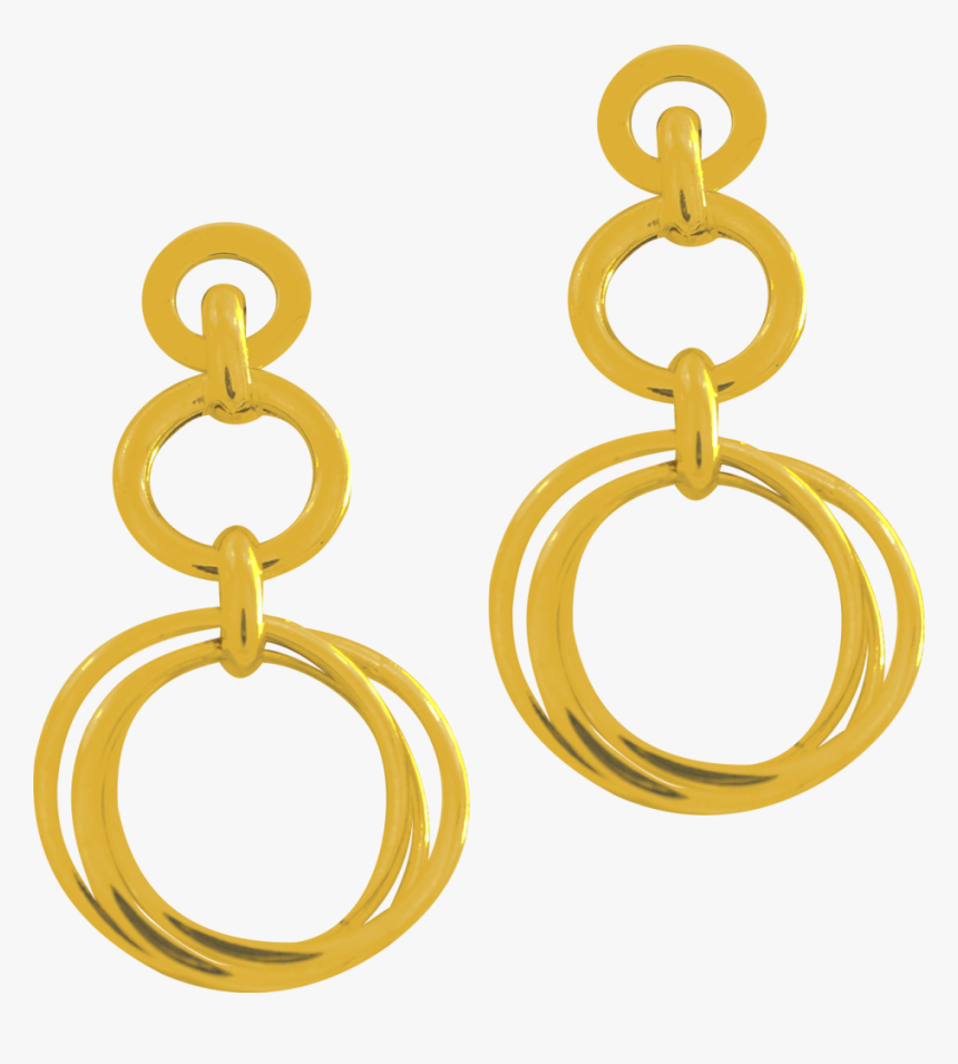 Brinco Grande Em Ouro18k, HD Png Download