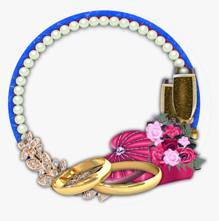 Jewelry Clip Bracelet - Wedding Photo Frame Png, Transparent Png