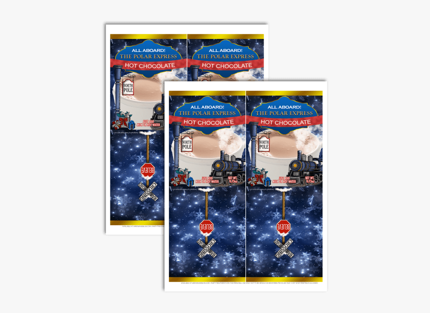 Polar Express Hot Chocolate Png - Flyer, Transparent Png